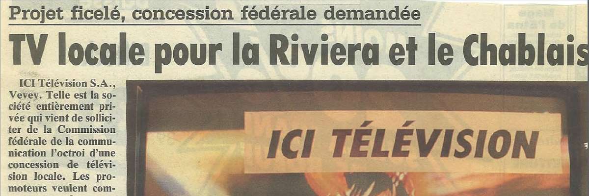 TV locale pour la Riviera et le Chablais