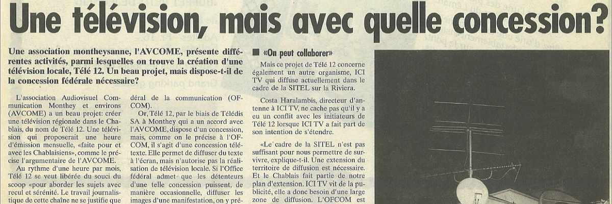 Une télévision, mais avec quelle concession?