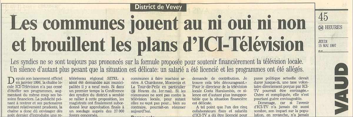 Les communes jouent au ni oui ni non et brouillent les plans d'ICI-Télévision