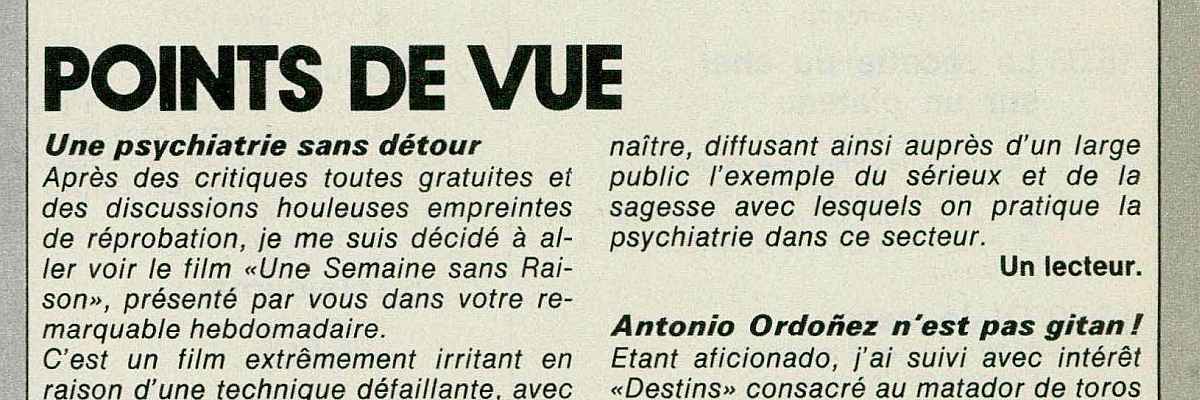 Une psychiatrie sans détour