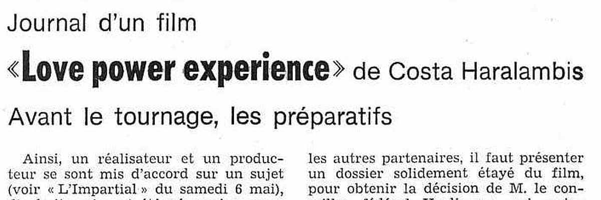 «Love power experience» de Costa Haralambis