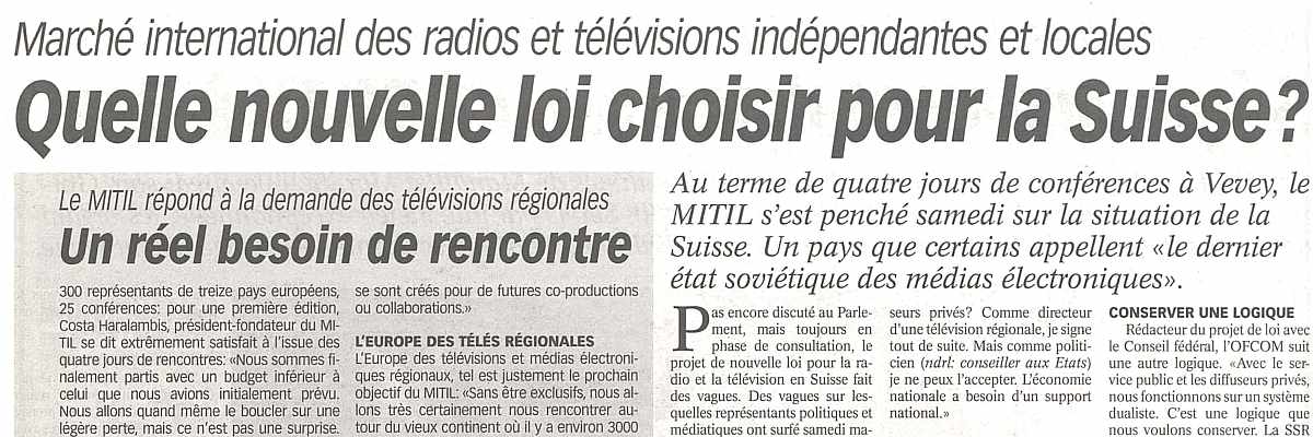 Quelle nouvelle loi choisir pour la Suisse?